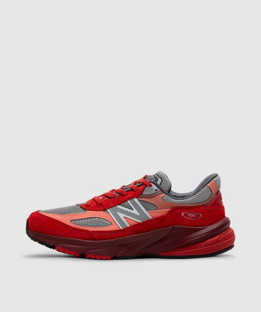 New Balance Mius 990V6 Sneaker (Red/Grey - 8) - Size 8 - Men's